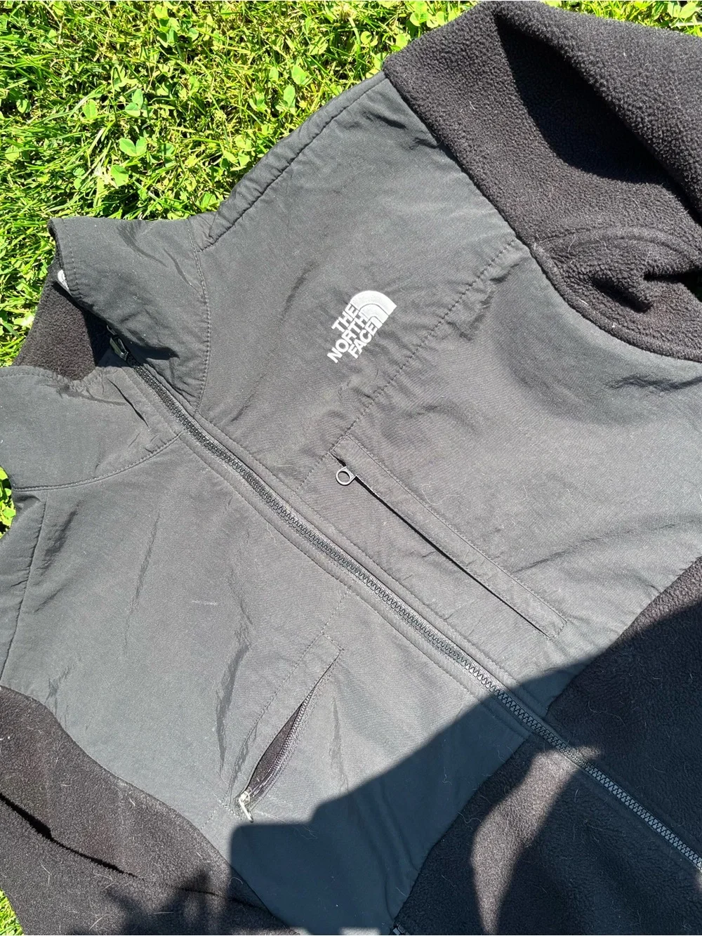 The North Face Men's Two-Tone Black & Charcoal Fleece Jacket